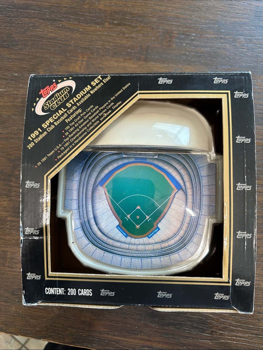 Topps blue and green baseball special stadium set by stadium club 1991